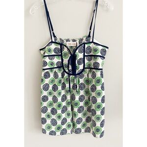 Yumi Kim green/blue silk camisole top sz L